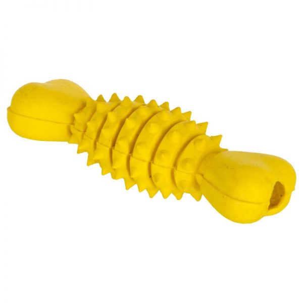 Natural Rubber Dog Toy- Studded Bone - Image 2